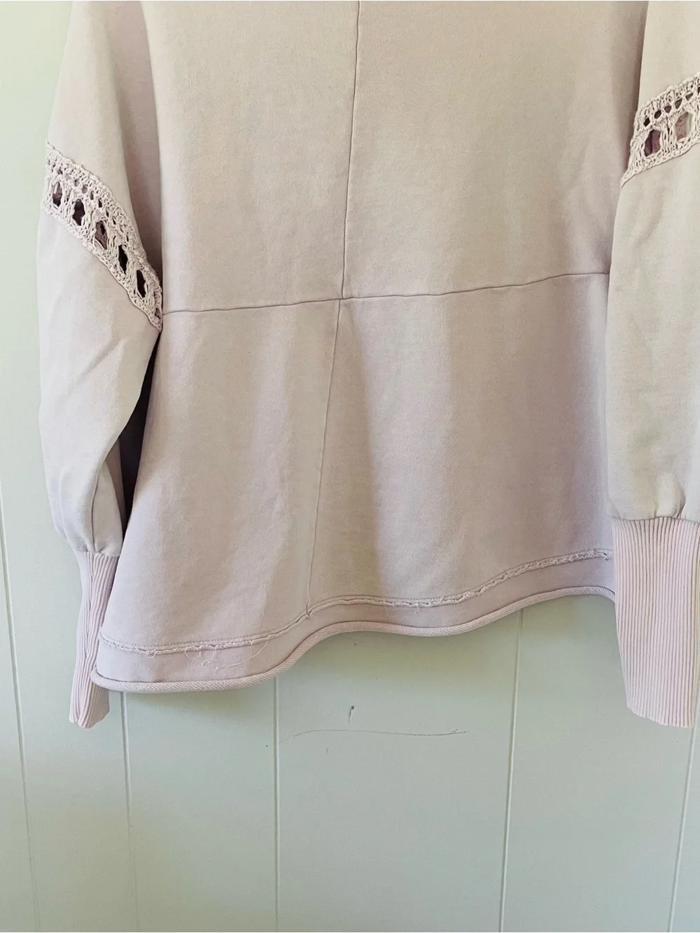 Free People Lavender Cowl Neck Pullover Sweater